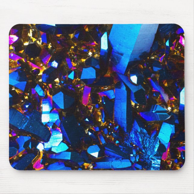 Titanium Cobalt Blue Quartz Mouse Mat (Front)