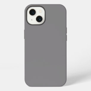 Titanium Color Grey Shade Solid Background Gray iPhone 13 Case
