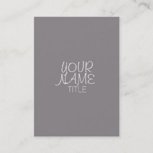 Titanium Freehand Simple Business Card