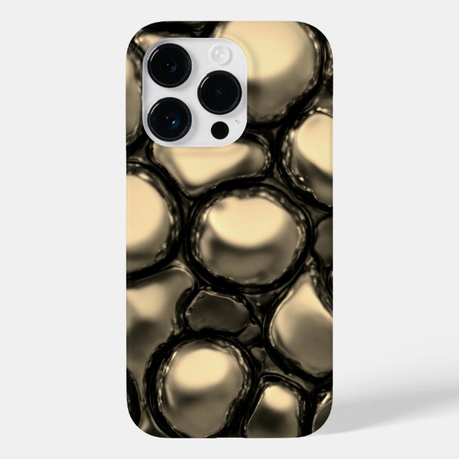 Titanium gold stainless steel print Case-Mate iPhone case (Back)