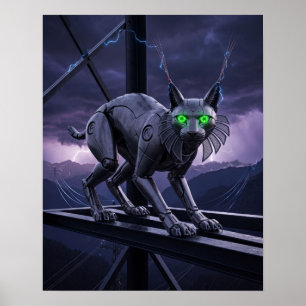Titanium Lynx High Voltage Ridge Art Poster