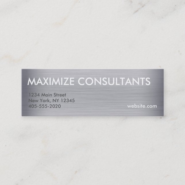 Titanium metal texture mini cards (Front)