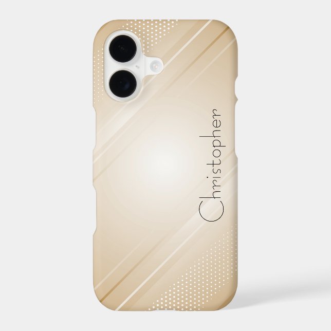 Titanium Orange Stainless Steel Print iPhone Case (Back)