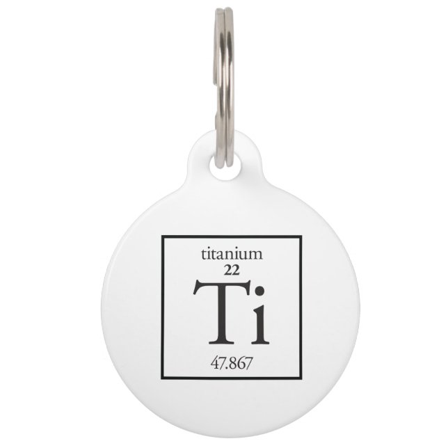 Titanium Pet Tag (Front)