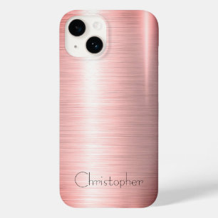 titanium Polished bronze Radial and Metallic 15 Case-Mate iPhone 14 Case