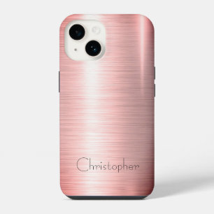 titanium Polished bronze Radial and Metallic 15 iPhone 14 Case