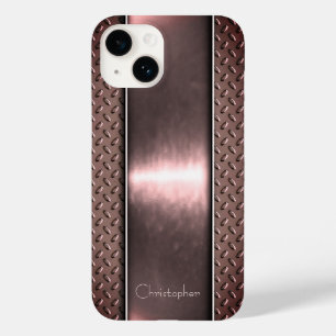 Titanium Polished bronze Radial Metallic iphone 15 Case-Mate iPhone 14 Case