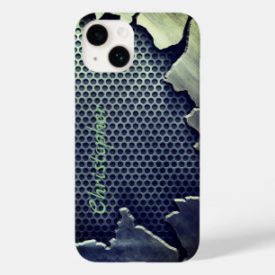 Titanium Polished green Radial Metallic iphone 15 Case-Mate iPhone 14 Case