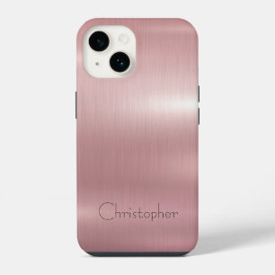 titanium Polished pink Radial and Metallic 15 iPhone 14 Case