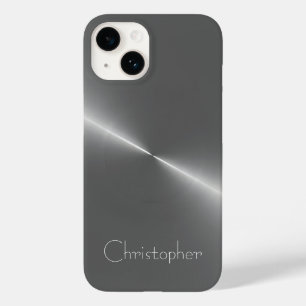 titanium Polished Silver Radial and Metallic 15 Case-Mate iPhone 14 Case