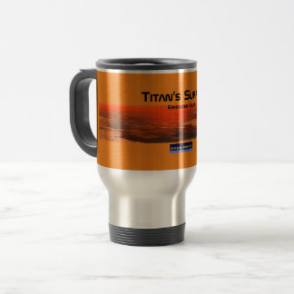 Titan's Wide Surface (White w/Gold Trim) Travel Mug