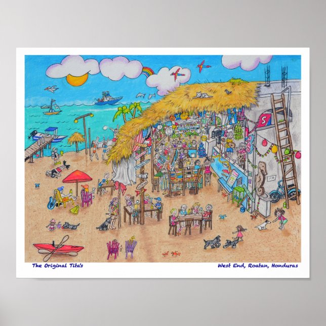 Tita's Pink Seahorse Poster (Front)