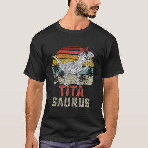 Titasaurus T Rex Dinosaur Tita Saurus Family Match T-Shirt