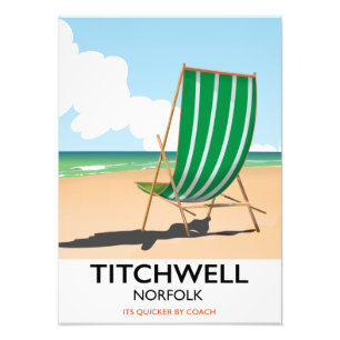 Titchwell Norfolk beach poster