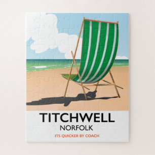 Titchwell Norfolk beach poster Jigsaw Puzzle