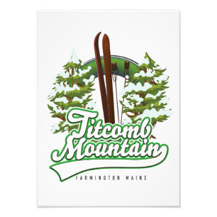 Titcomb Mountain Farmington Maine Ski Photo Print