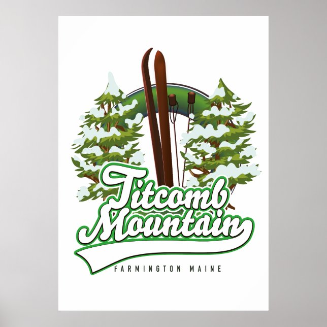 Titcomb Mountain Farmington Maine Ski  Poster (Front)