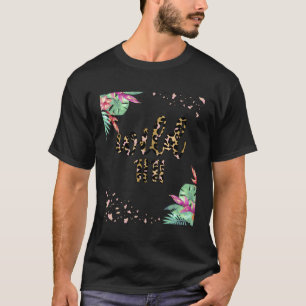 Titi 2Nd Birthday Born Two Wild Second Bday Leopar T-Shirt