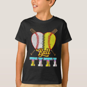 Titi Of Both Half Sell Softll Ice Cream Drip  T-Shirt