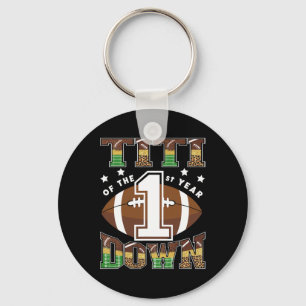 Titi Of The 1st Year Down Football First Birthday Key Ring