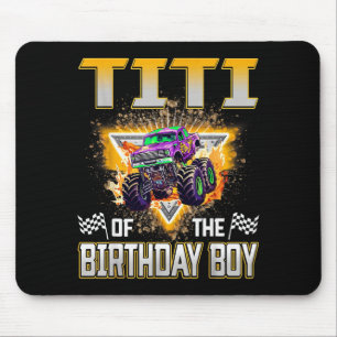 Titi Of The Birthday Boy Monster Truck Birthday Fa Mouse Mat