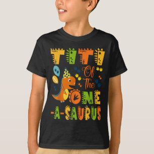 Titi Of The One-a-saurus 1st Birthday Dinosaur Par T-Shirt