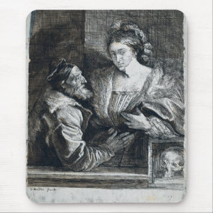 Titians Self Portrait With Young Woman Mouse Mat