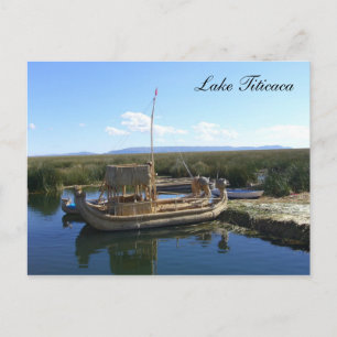 titicaca boat postcard
