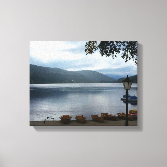 Titisee Lake Germany Poster Wrapped Canvas (Front)