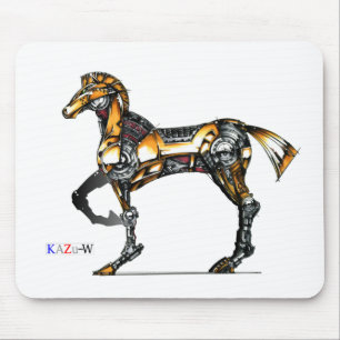 Title 00000 "Machine Horse" Mouse Mat