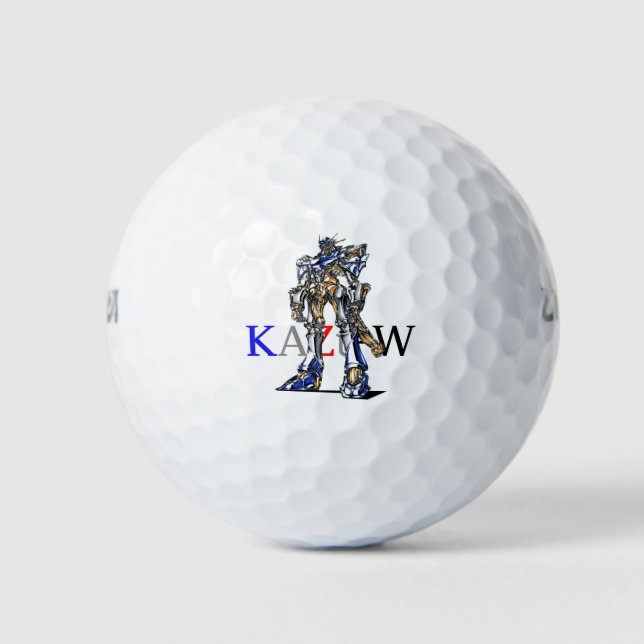 Title 00009 "Robot of Organic Details" Golf Balls (Front)