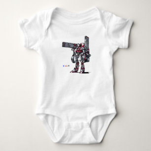 Title 00010 "High Output Particle Gun Three Series Baby Bodysuit
