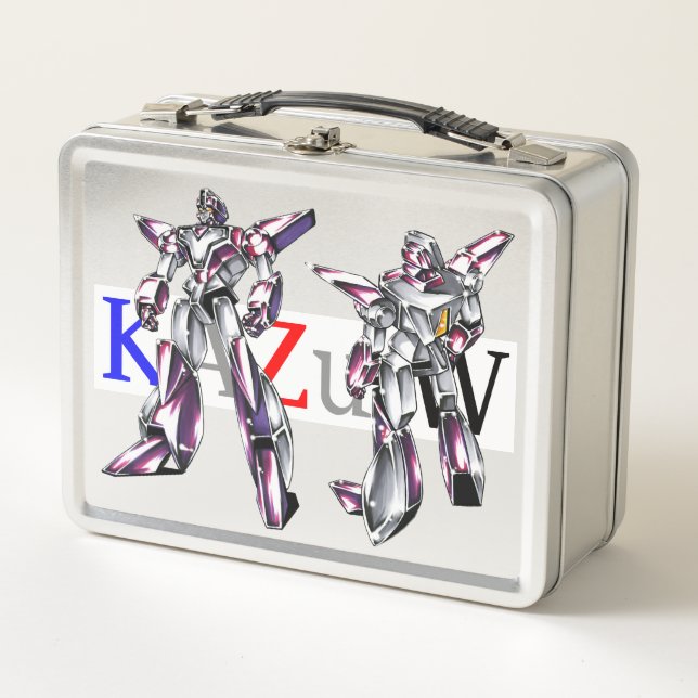 Title 00012 "Hero Robot Basic Body" Metal Lunch Box (Front)