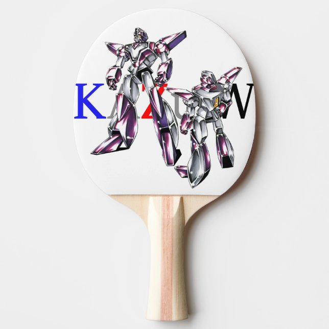 Title 00012 "Hero Robot Basic Body" Ping Pong Paddle (Front)