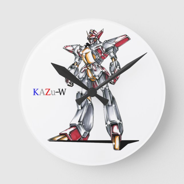 Title 00014 "The Main Character Fuselage" Round Clock (Front)