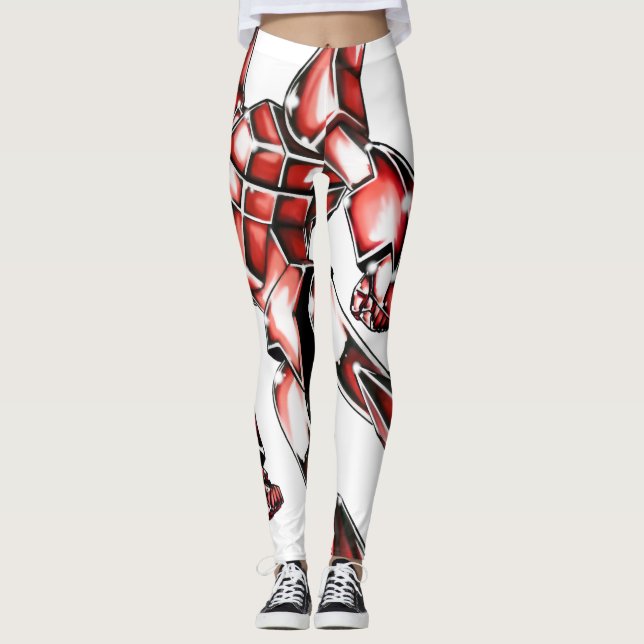 Title: 00016 "Ace Robot" Leggings (Front)
