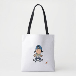 Title: 90s B-Boy Street Style Tote Bag – Asian Bre