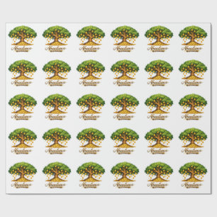 Title  Abundance Money Tree Wrapping Paper Roll