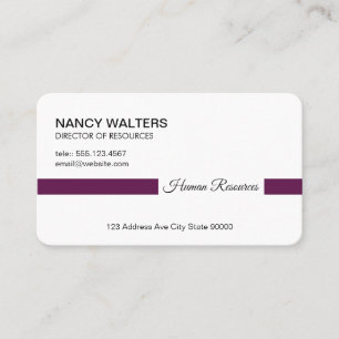 Title Bar (Palatinate Purple) Business Card