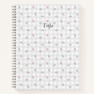 Title Custom Field & Check (Gray) Notebook