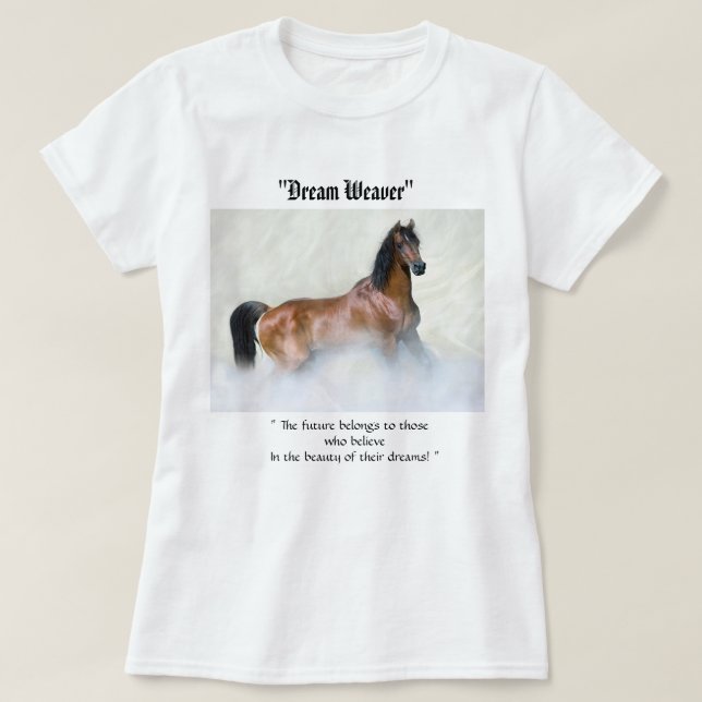 TITLE - DREAM WEAVER- family, Options, White,  T-Shirt (Design Front)