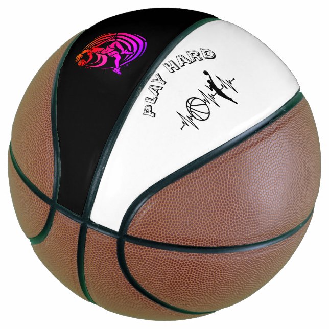 Title: Dynamic Female Basketball Silhouette Logo (Angled)