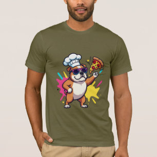 Title: Funky Cartoon Dog Graphic T-Shirt