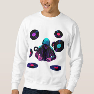 Title: Futuristic DJ Groove Sweatshirt