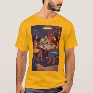 Title: "Game Night Galore: Pop Art T-Shirt Designs