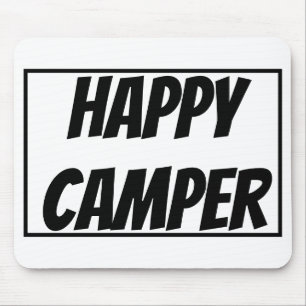 Title: Happy Camper Funny Camping Outdoor Adventur Mouse Mat