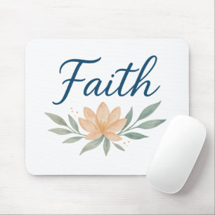 Title: Hold Faith Close — Light Always Returns Mouse Mat