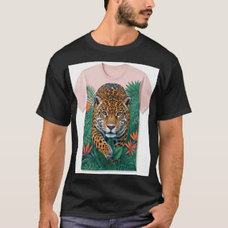 Title Ideas:  Short and Sweet: Jaguar Prowl Jungle T-Shirt