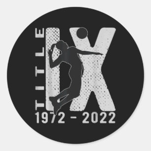Title IX th Anniversary US Education Amendments Vo Classic Round Sticker