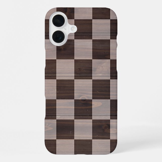Title Matte Chessboard Texture Phone Case (Back)